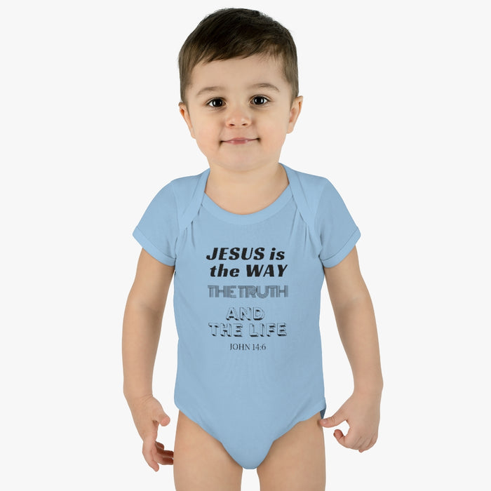 Jesus Is The Only Way Infant Baby Rib Body Suit