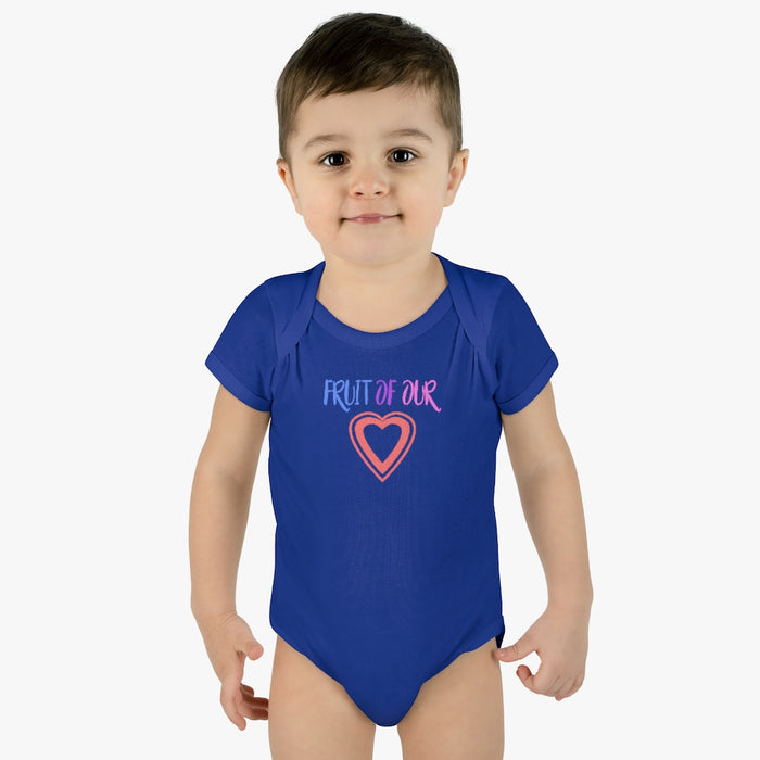 Fruit of our Heart Infant Rib Body Suit