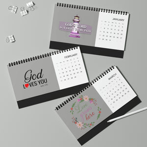 Wear Scriptures Desktop Calendar (2024 grid)