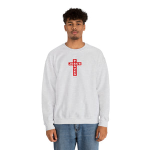 Jesus Saves Men’s Unisex Heavy Blend™ Crewneck Sweatshirt