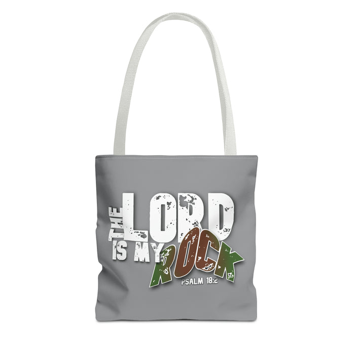 The LORD is My Rock Tote Bag (AOP)