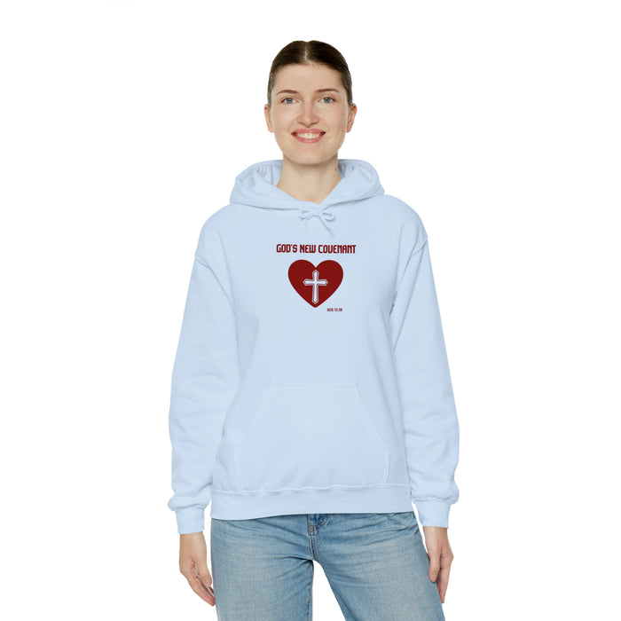 God’s New Covenant Unisex Heavyblend Hooded Sweatshirt