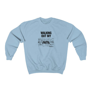 Walking Out My Faith Men's Unisex Heavy Blend™ Crewneck Sweatshirt