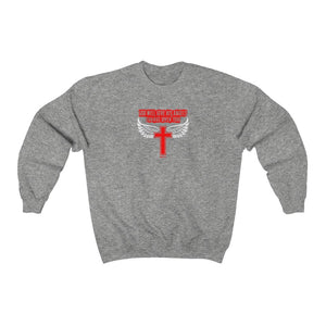 God Will Give His Angels Charge Over You Men’s Unisex Heavy Blend™ Crewneck Sweatshirt