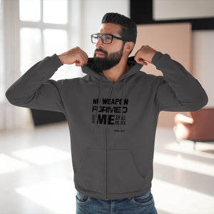 No Weapon Men Unisex Hooded Zip Sweatshirt
