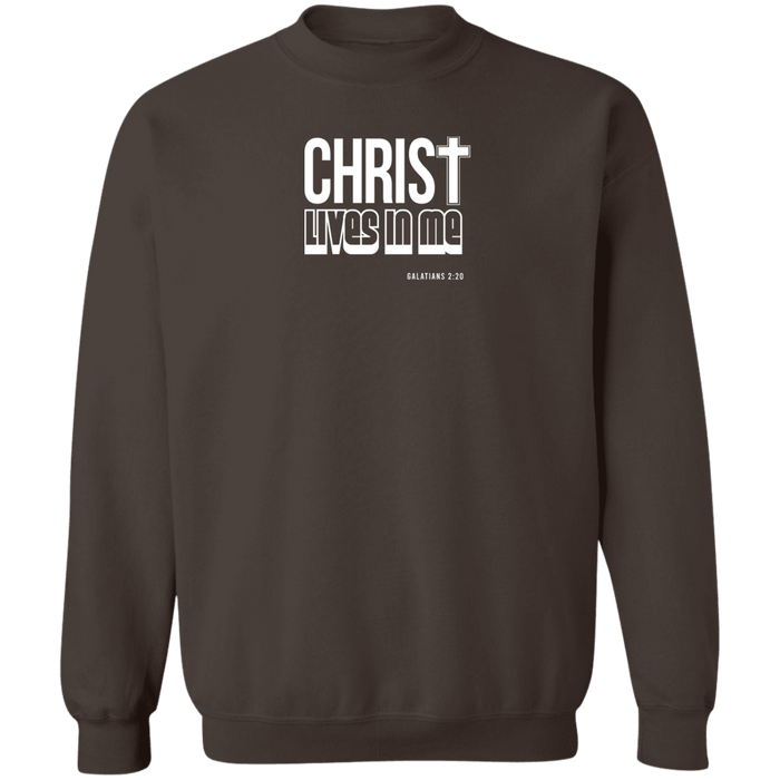 Christ Lives in Me Men’s Crewneck Sweatshirt
