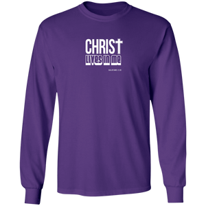 Christ Lives in Me Men’s LS Ultra Cotton Tee Shirt