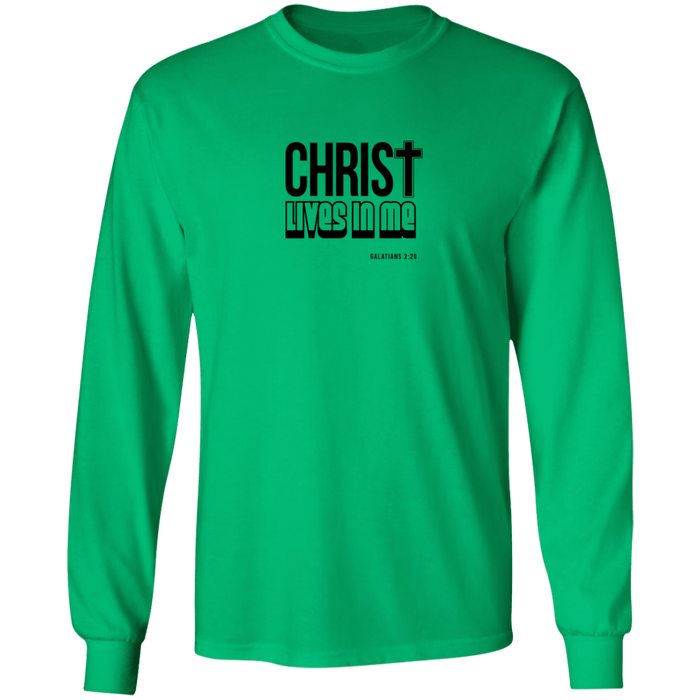 Christ Lives in Me LS Ultra Cotton Tee Shirt