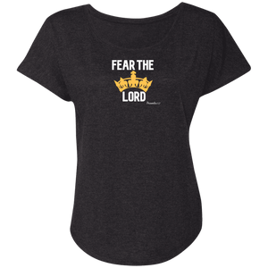 Fear The Lord Ladies Triblend Dolman Sleeve