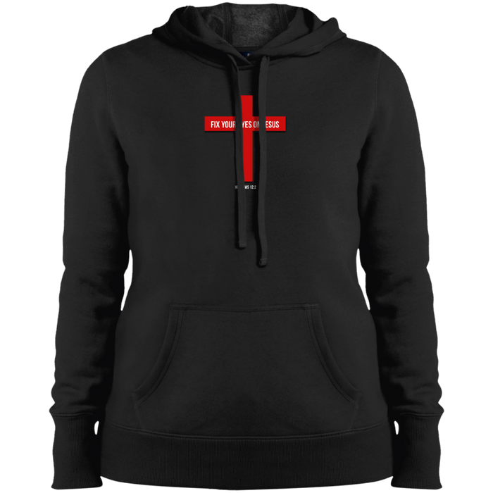 Fix Your Eyes on Jesus Ladies Pullover Hooded Sweatshirt