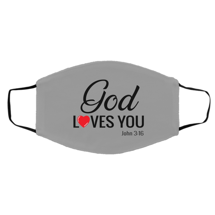 God Loves You Medium/Large Face Shield