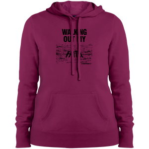 Walking Out My Faith Ladies Pullover Hooded Sweatshirt