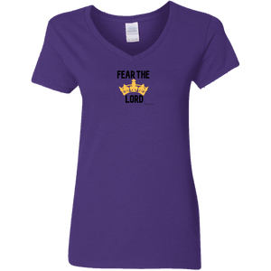 Fear the Lord Ladies 5.3 oz V-Neck T-Shirt