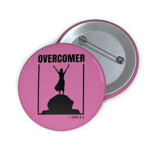 Overcomer Custom Pin Buttons