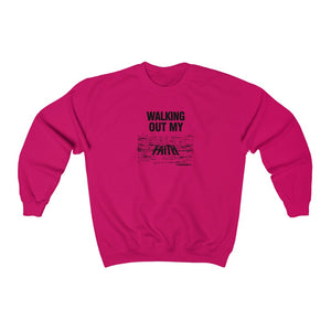 Walking Out My Faith Women's Unisex Heavy Blend™ Crewneck Sweatshirt